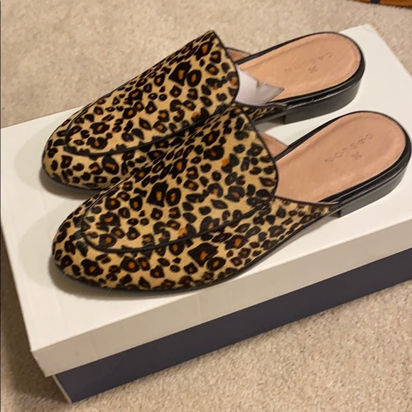 Caslon Cnevelyn Leopard Calf Hair Mules